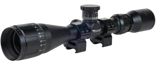 BSA Sweet .223 Black Matte AO Rifle Scope 4-12x40mm 1" Tube 30/30 Reticle Includes Weaver Rings