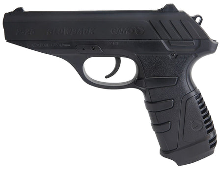 Gamo P-25 Blowback .177 Pellet CO2 Pistol 16-Shot Double Rotary Magazine Black Polymer