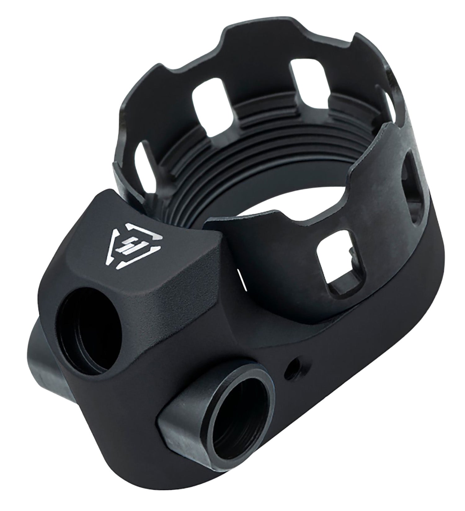 Strike Industries ARTRIBUSBK Tribus AR Castle Nut and Extended End Plate Black Anodized
