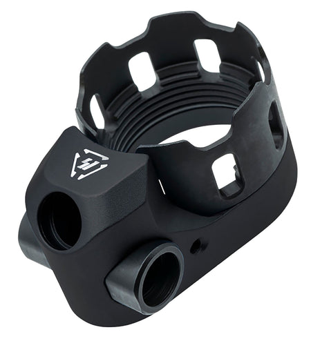 Strike Industries ARTRIBUSBK Tribus AR Castle Nut and Extended End Plate Black Anodized