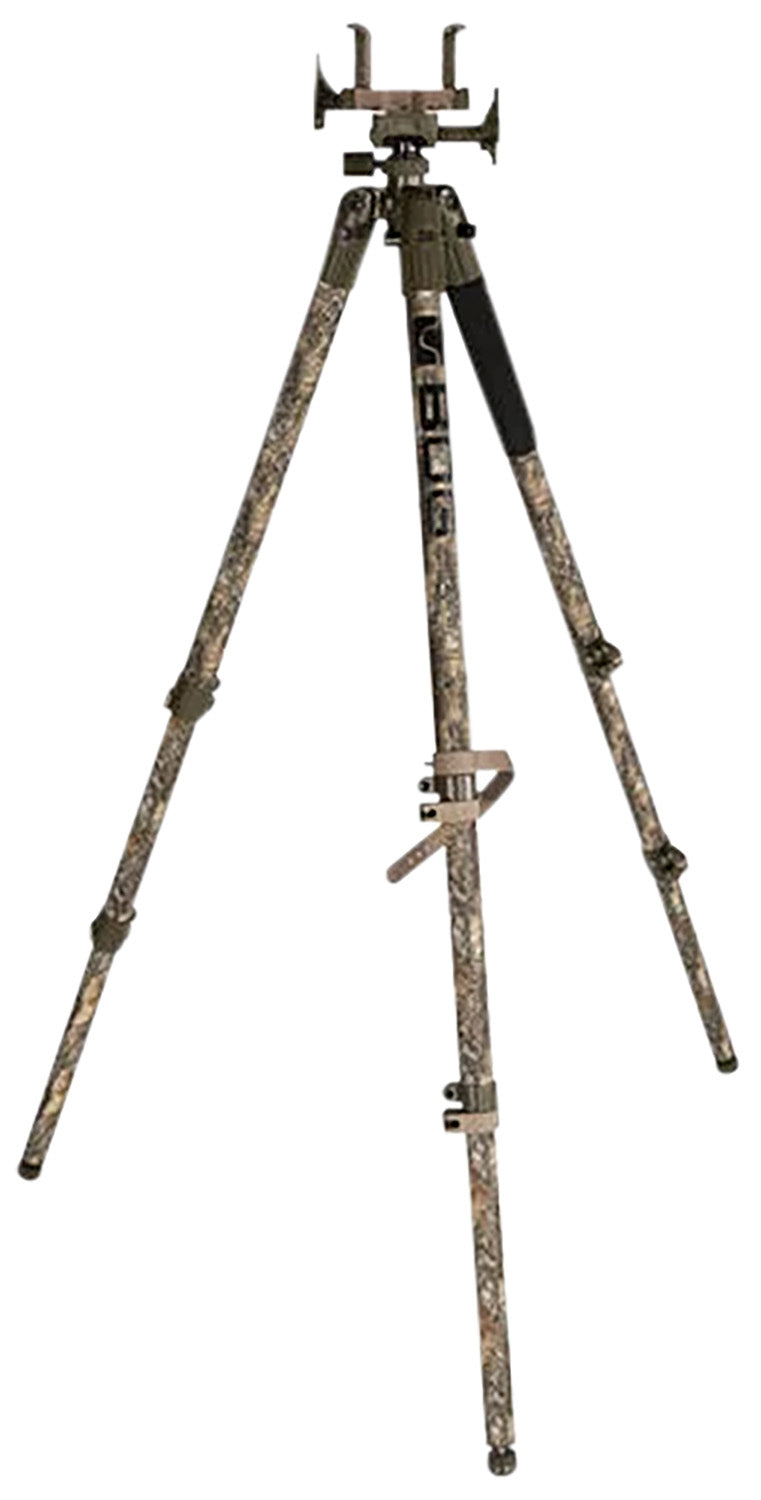Bog-Pod DeathGrip Realtree EXCAPE Camo Aluminum Shooting Tripod 7"-59" Lever Leg Locks