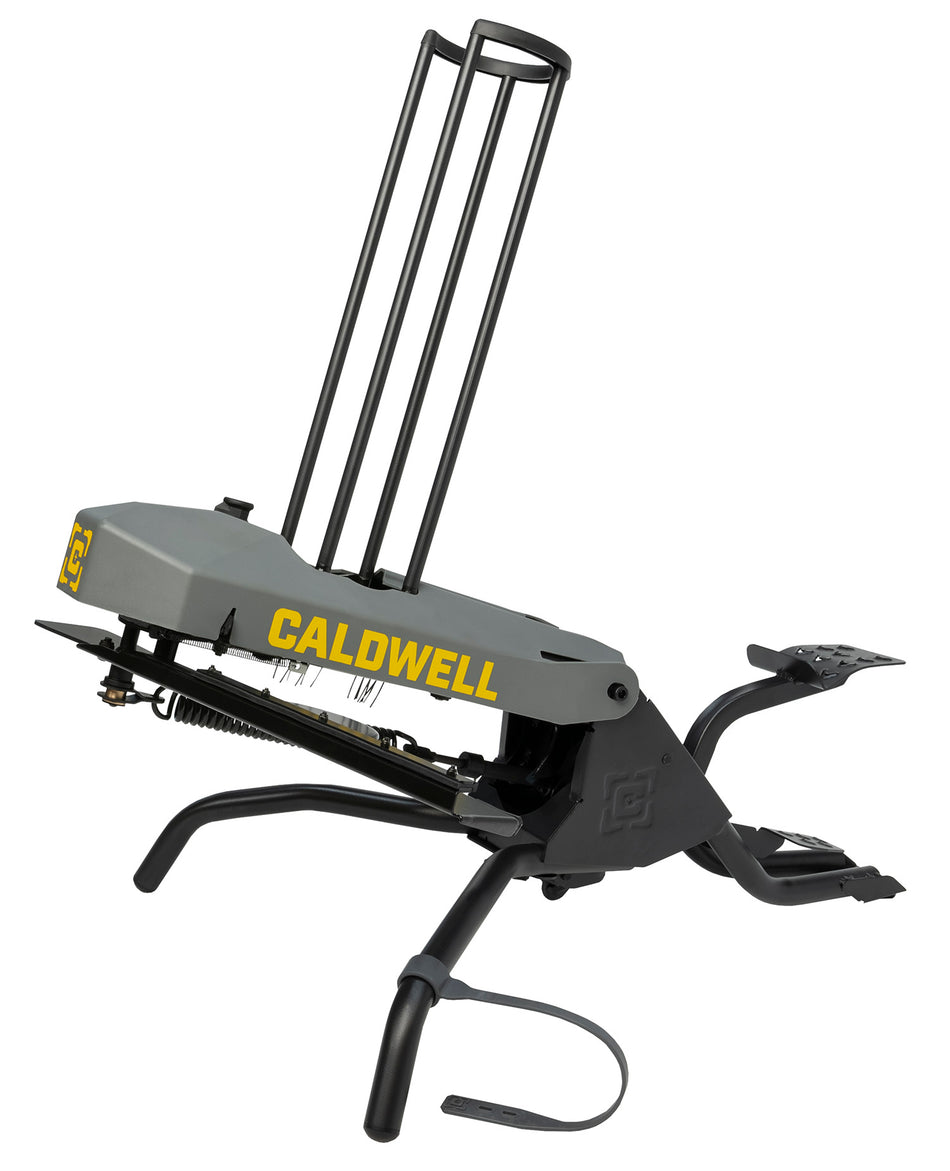 Caldwell Claymore Foot-Pedal Step-Cocking Clay Target Thrower Holds 50 Clays Gray