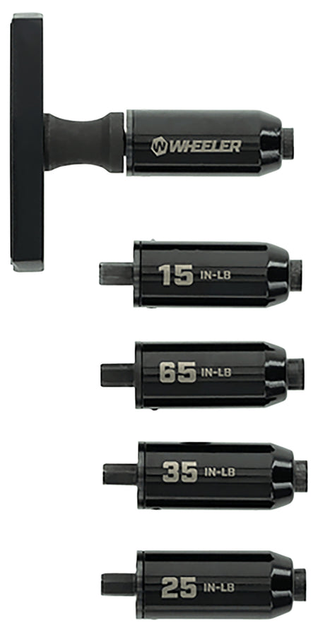 Wheeler Fat Stix Torque Wrench Set with 15, 20, 25, and 45 In-Lb Presets, Black/Yellow