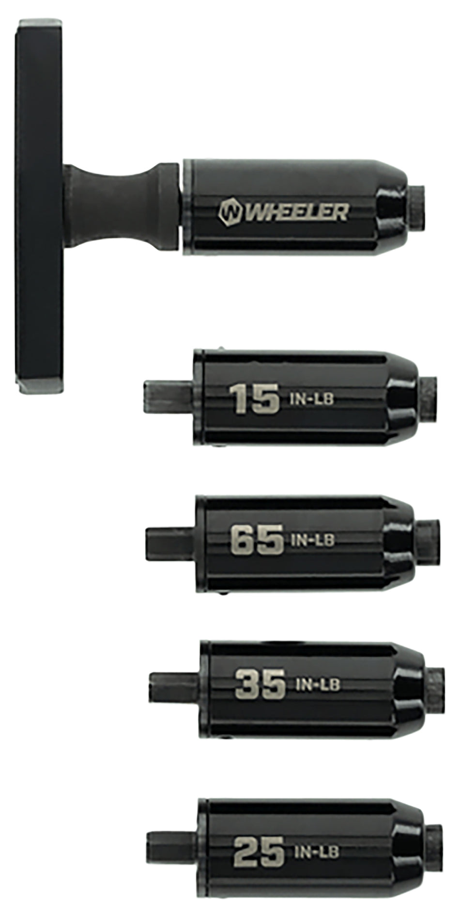 Wheeler Fat Stix Torque Wrench Set with 15, 20, 25, and 45 In-Lb Presets, Black/Yellow