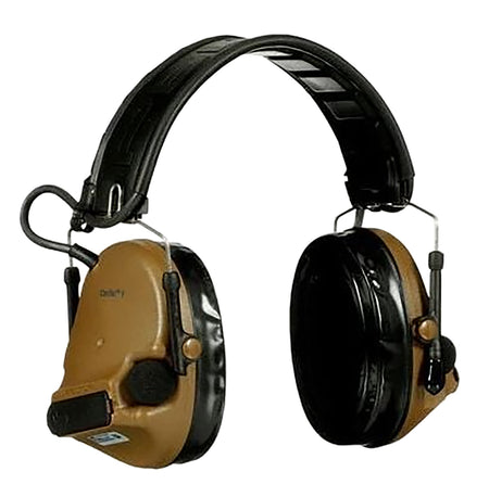 Peltor MT20H682FB09CY ComTac V Hearing Defender 23 dB NRR Coyote Brown Over-Head Headset