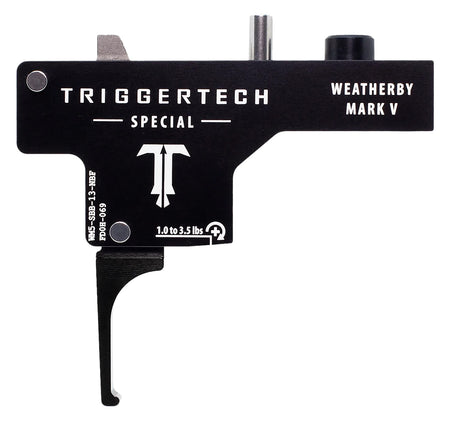 TriggerTech Special Flat Single-Stage Trigger for Weatherby Mark V with 1-3.5 lb Pull Weight, Black PVD