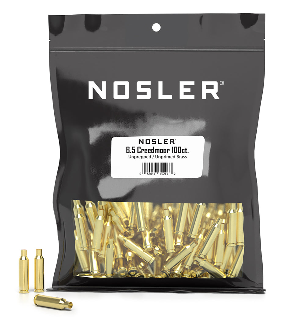 Nosler Premium Brass 6.5 Creedmoor Unprimed Rifle Cases 10211 100/Box