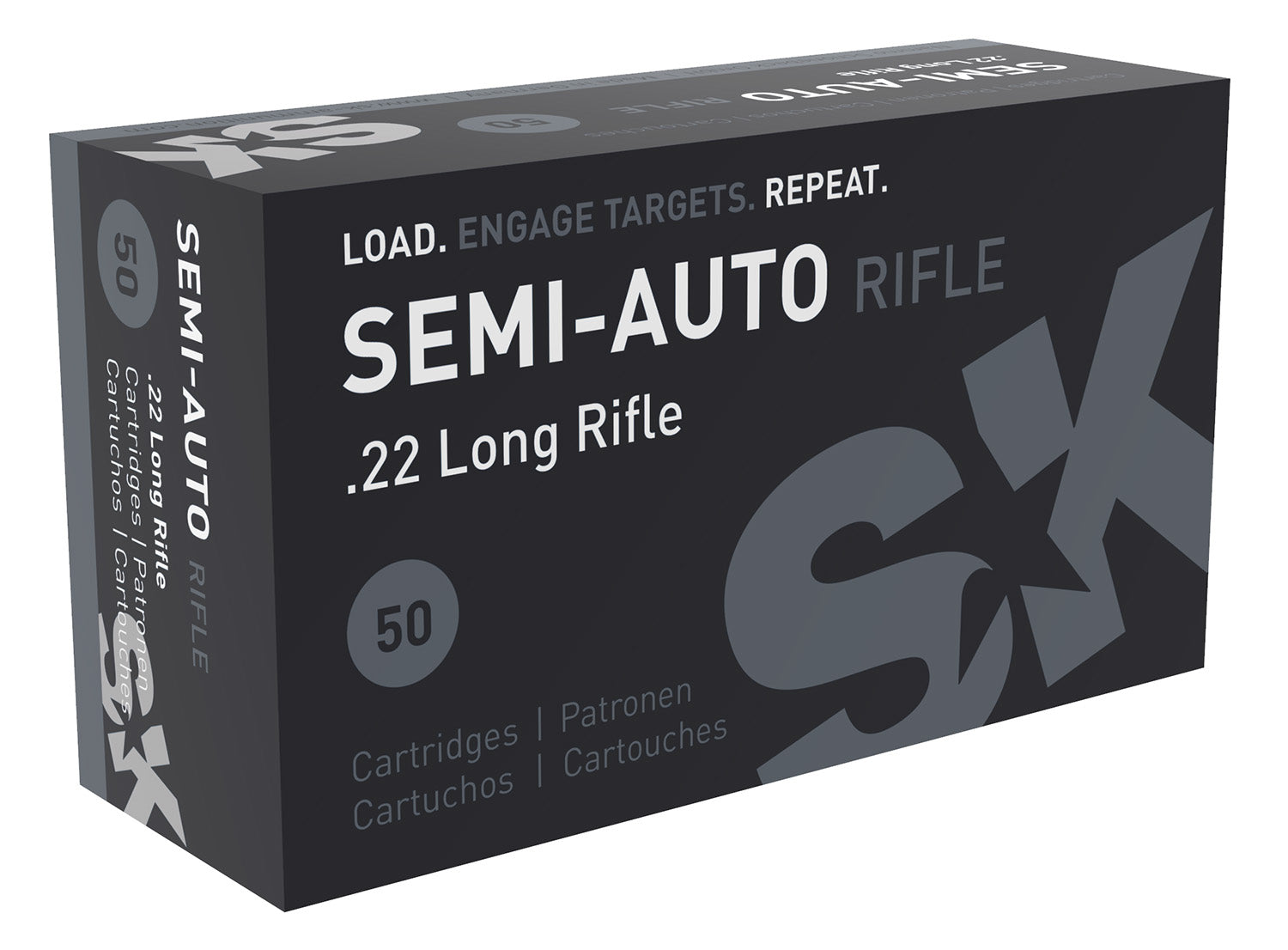 SK .22 Long Rifle 420148 Semi-Auto Rifle Lead Round Nose LRN 40 Grain