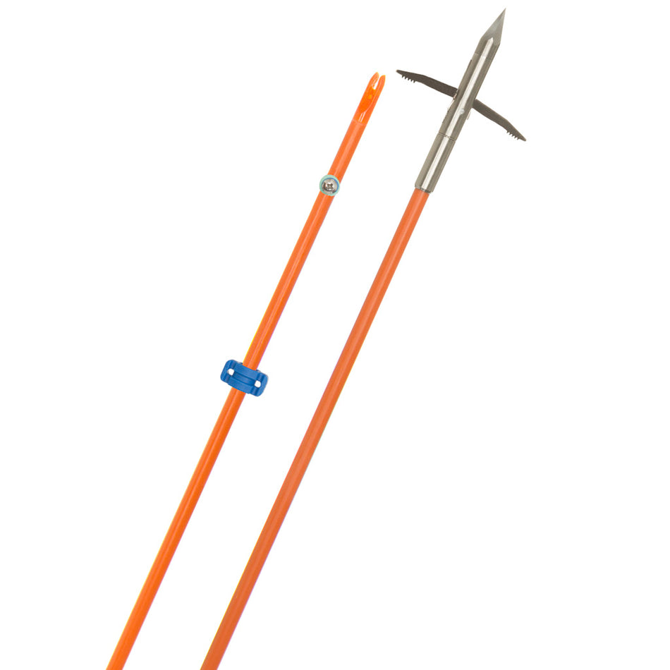 Fin Finder Raider Pro Orange Bowfishing Arrow with The Kraken Point