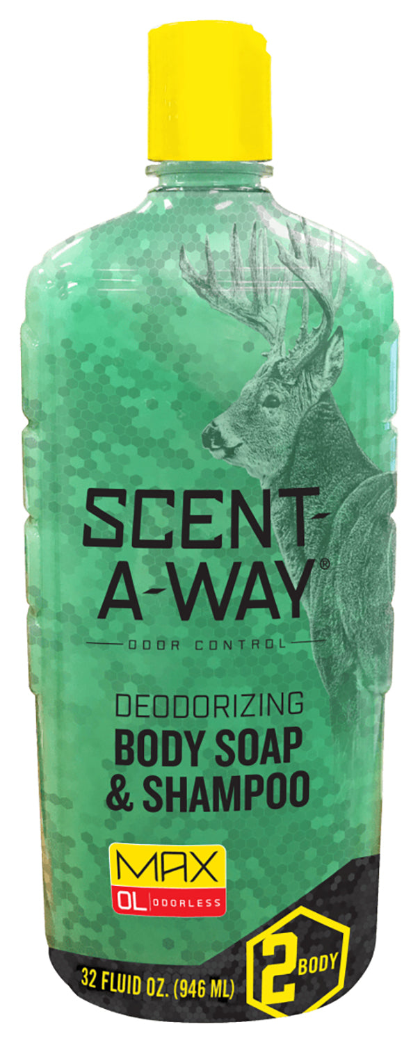 Scent-A-Way Max Odorless Shampoo and Body Wash for Hunters 32 oz Bottle