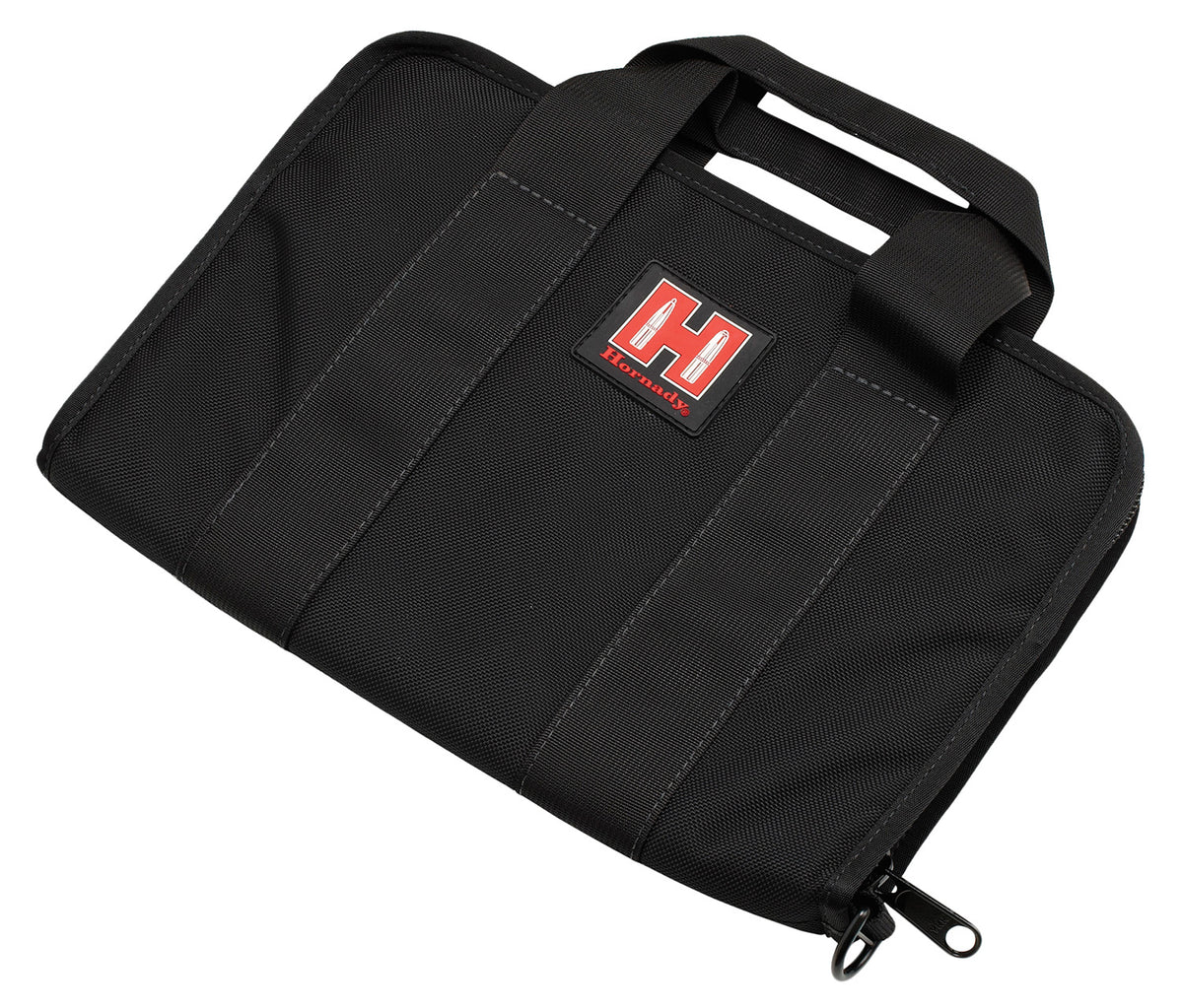 Hornady 99117 Pistol Case Soft Black Red Nylon Cordura Single Handgun