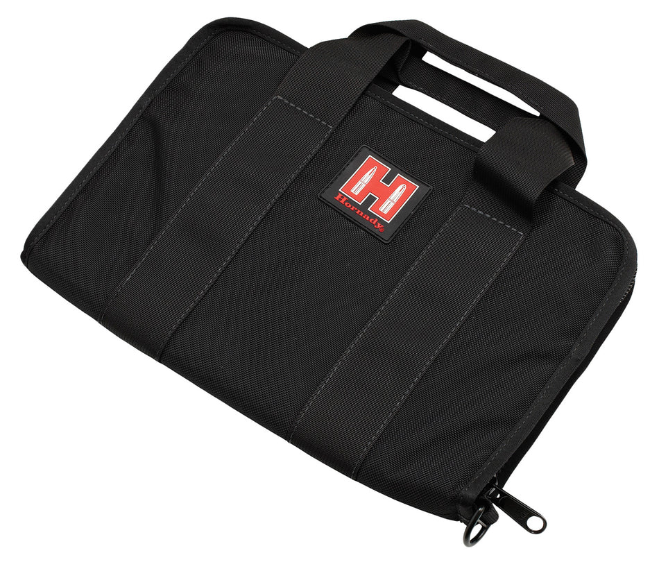 Hornady 99117 Pistol Case Soft Black Red Nylon Cordura Single Handgun