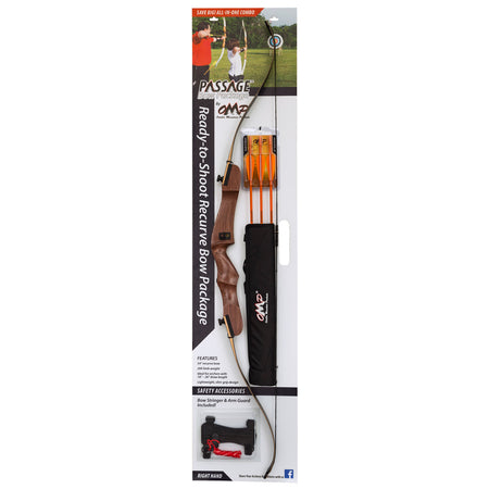 October Mountain Passage 54 in. 20 lb. Take-Down Recurve Bow Package RH