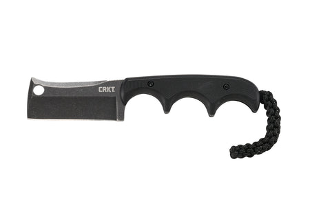 CRKT Minimalist Blackout 2383K 2.13" Fixed Cleaver Blade Stonewashed Stainless with Sheath