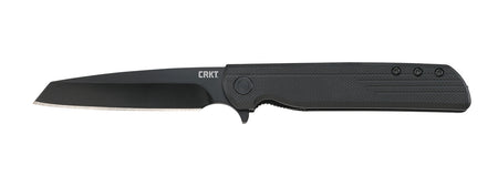 CRKT LCK+ Blackout 3802K 3.24" Assisted Opening Tanto Folder Black Oxide Stainless Blade