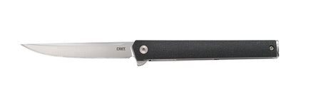 CRKT CEO 7097 3.35" Folding Slim EDC Knife Satin AUS-8A Stainless Blade Black GRN Handle