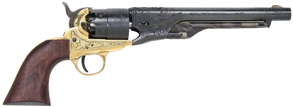 Traditions 1860 Army .44 Cal Black Powder 8" Revolver Blued Frame Walnut Grip