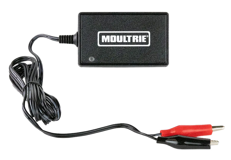 Moultrie MFA13464 6V and 12V Battery Charger with LED Status Indicators Black
