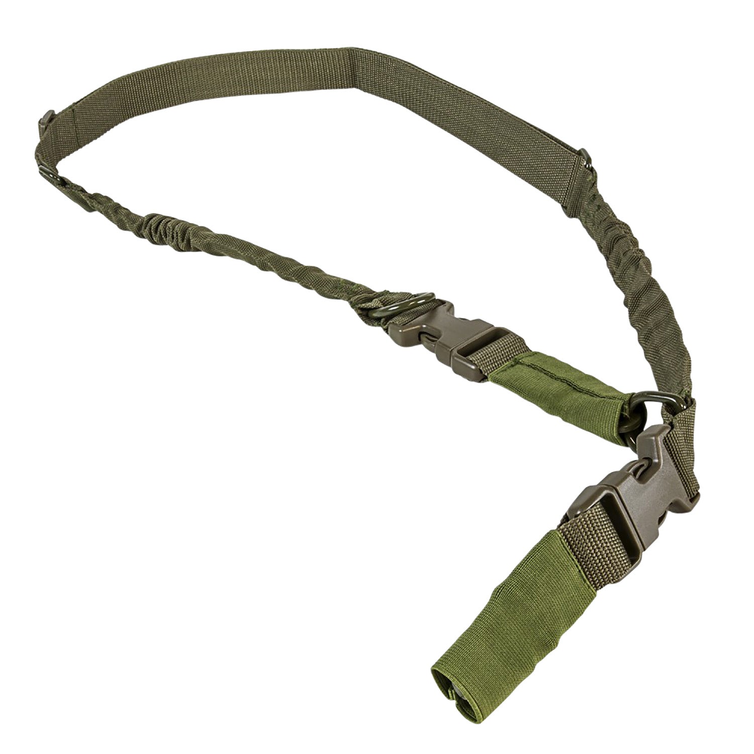 NcStar AARS21PG VISM Elastic Shock-Cord Sling OD Green Nylon 55"-72" Adjustable