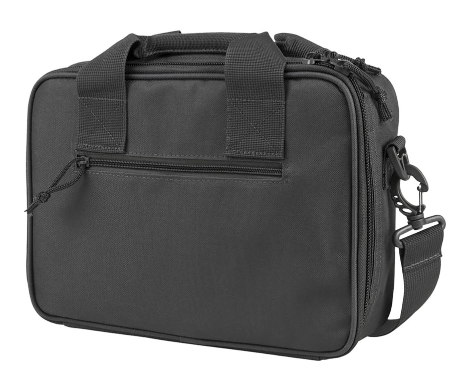 NcStar CPDX2971U VISM Double Pistol Bag Mag Pouches Heavy Duty Zippers Urban Gray