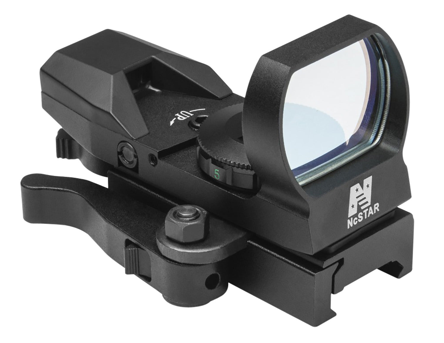NcStar D4BQ 1x Black Anodized 3 MOA Red Multi-Reticle Reflex Optic Quick Release