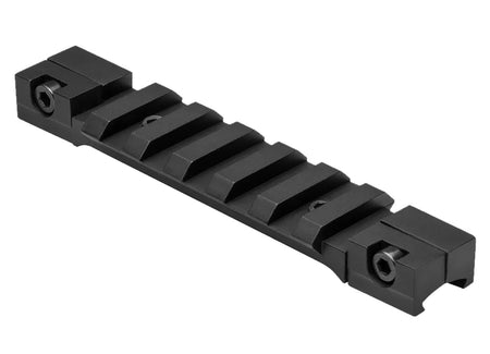 NcStar MAD38PS Low Profile 3/8 Dovetail to Picatinny Adapter Rail Black Anodized