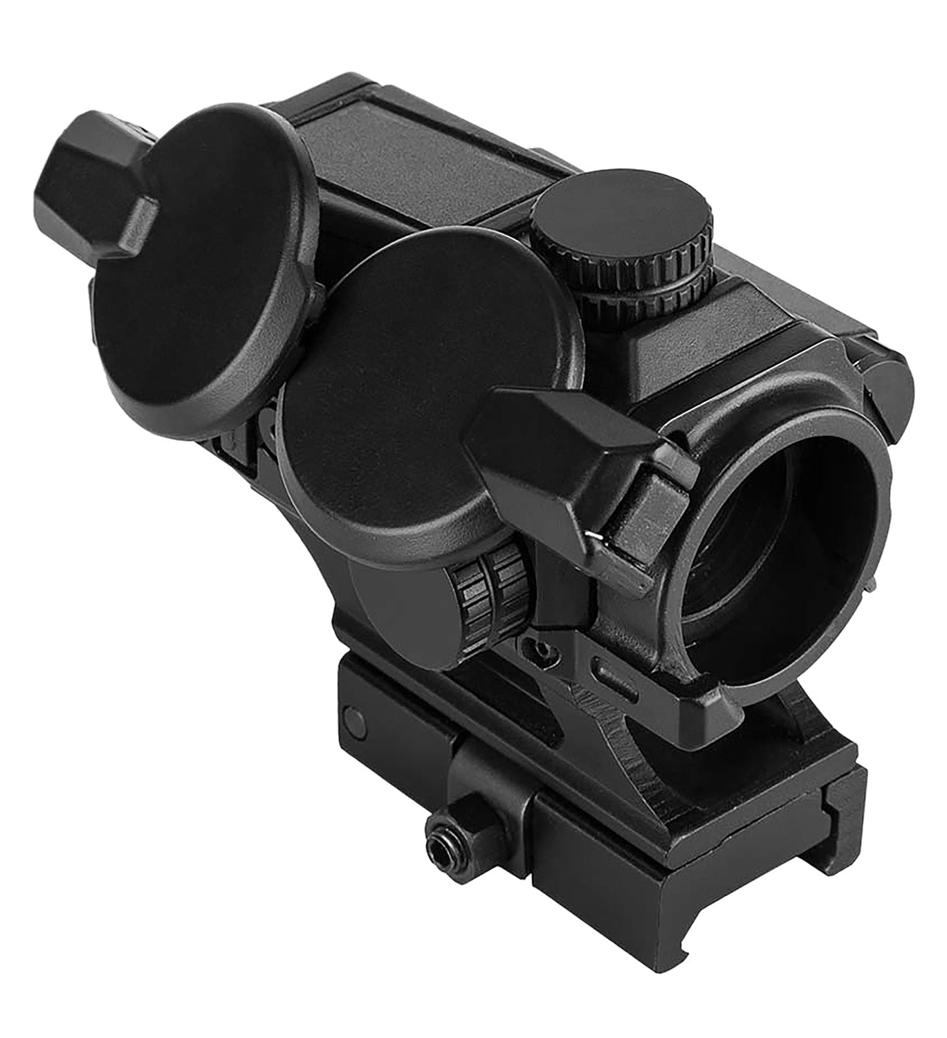 NcStar VDBSOLC 1x 24.5mm Solar Powered Combat Red Dot Reflex Sight 4 MOA QR Mount