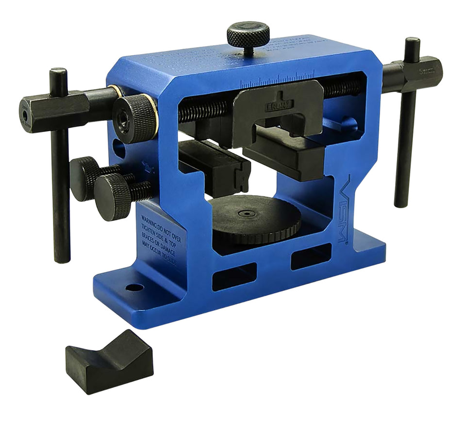 NcStar VISM Universal Semi-Auto Pistol Sight Pusher Tool Steel Blue Front & Rear