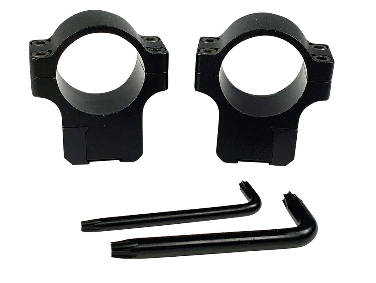 CZ-USA 40086 1-Inch Medium Scope Rings for CZ 457/455 Matte Black