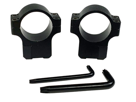 CZ-USA 40086 1-Inch Medium Scope Rings for CZ 457/455 Matte Black