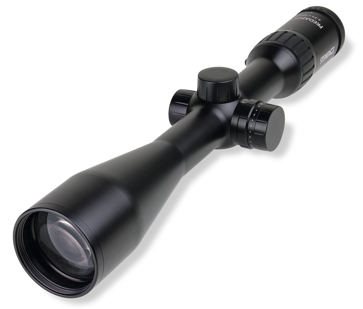 Steiner Predator 4 8773 Black 6-24x50mm 30mm Tube Second Focal Plane Illuminated E3 Ballistic Reticle