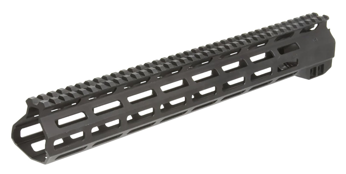 Aim Sports USAS003 Wraith Slim-Line 15" M-LOK AR-15 Handguard with Picatinny Top Rail, Black Anodized