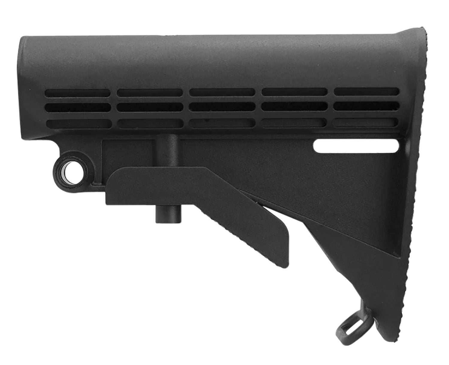 Aim Sports USASM4STK AR G.I. Style Mil-Spec Buffer Tube Stock with QD Sling Mount, Black Synthetic