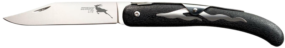 Cold Steel Kudu Lite CS20KJ 4.25" Folding Polished 5Cr15MoV Stainless Blade, Black Woodgrain Zy-Ex Handle Classic Slip Joint