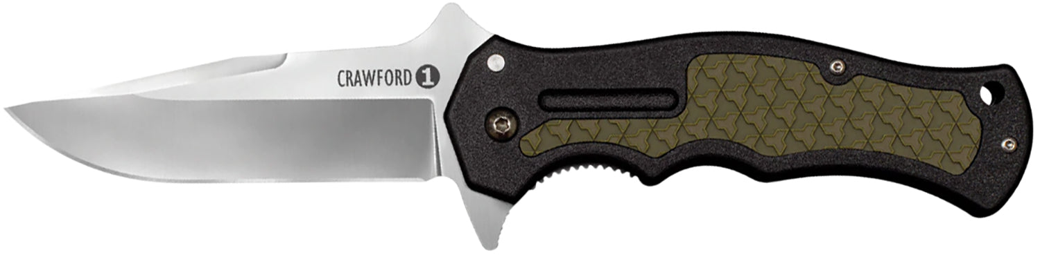 Cold Steel CS20MWC Crawford 1 Folding Pocket Knife 3.5" Plain Blade with Pocket Clip