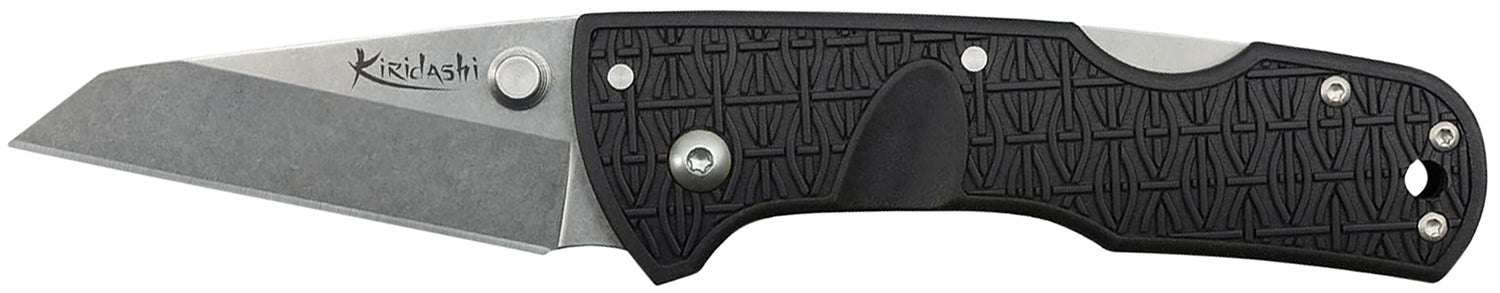 Cold Steel CS20KPL Kiridashi 2.5" Folding Utility Knife Plain 4034 SS Blade Griv-Ex Handle Pocket Clip
