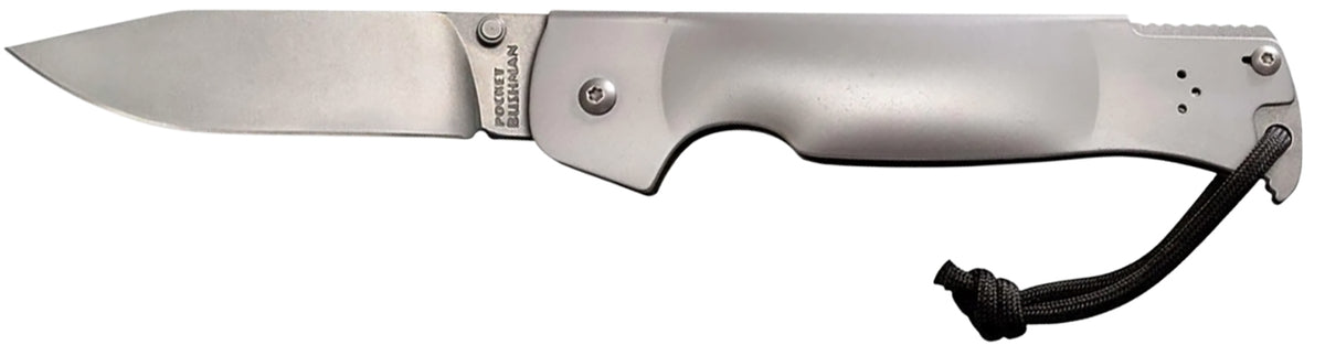 Cold Steel CS95FB Pocket Bushman 4.5" Folder Stone Washed Stainless Blade and Handle with Pocket Clip