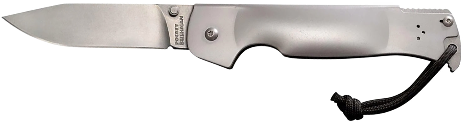 Cold Steel CS95FB Pocket Bushman 4.5" Folder Stone Washed Stainless Blade and Handle with Pocket Clip
