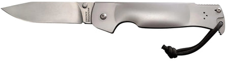 Cold Steel CS95FB Pocket Bushman 4.5" Folder Stone Washed Stainless Blade and Handle with Pocket Clip