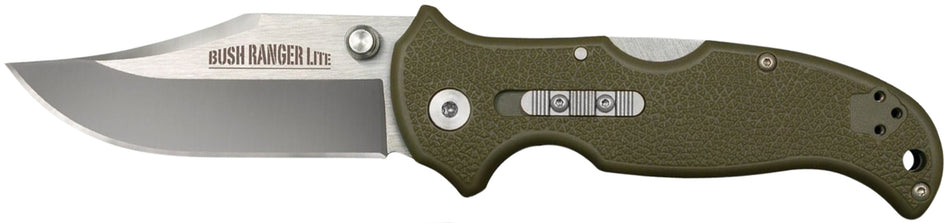 Cold Steel CS21A Bush Ranger Lite 3.5" Folder 8Cr13MoV SS Blade Glass Filled Nylon Handle with Pocket Clip