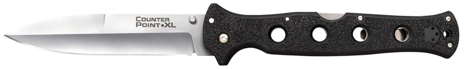 Cold Steel CS10AA Counter Point XL 6" Folder Satin AUS-10A SS Spear Point Blade Griv-Ex Handle Pocket Clip