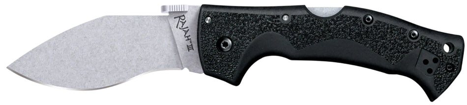 Cold Steel CS62JM Rajah III 3.5" Folder Stone Washed AUS-10A SS Drop Point Blade Griv-Ex Handle Pocket Clip