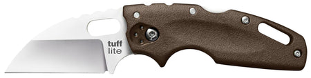Cold Steel Tuff Lite Folding Knife 2.50" Sheepsfoot Plain AUS-8A Stainless Blade FDE Griv-Ex Handle Pocket Clip