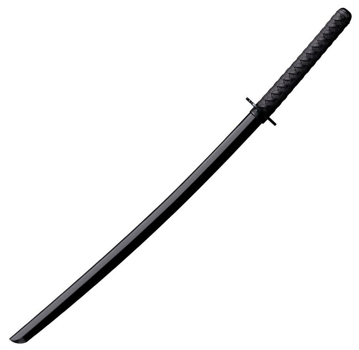 Cold Steel Bokken Japanese Training Sword 30" Plain Black Polypropylene Blade 11.50" Cord Wrap Poly Handle