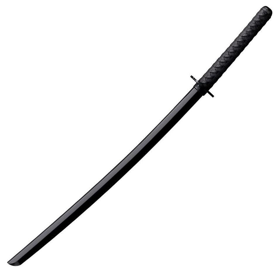 Cold Steel Bokken Japanese Training Sword 30" Plain Black Polypropylene Blade 11.50" Cord Wrap Poly Handle