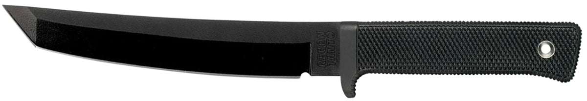 Cold Steel Recon Tanto 7" Fixed Blade Combat Knife Plain SK-5 Steel Black Tuff-Ex Finish Kray-Ex Handle Includes Sheath