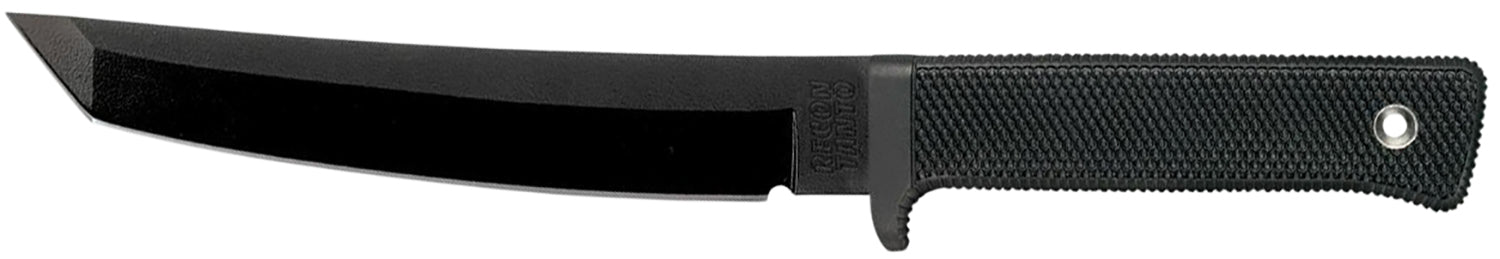Cold Steel Recon Tanto 7" Fixed Blade Combat Knife Plain SK-5 Steel Black Tuff-Ex Finish Kray-Ex Handle Includes Sheath