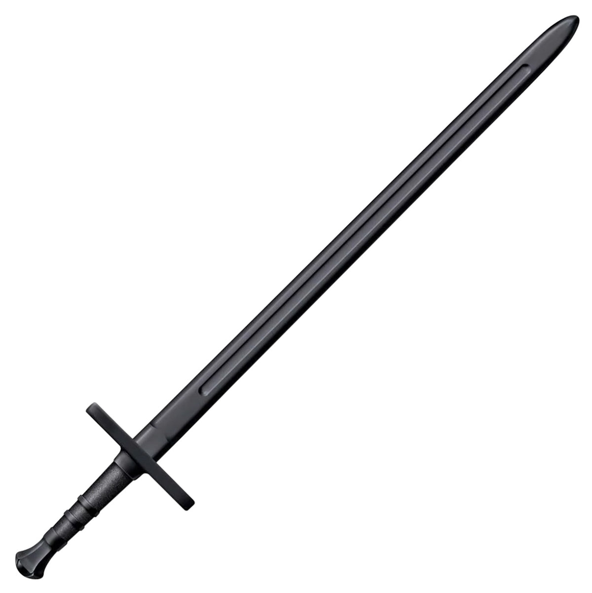 Cold Steel Hand and A Half Martial Arts Training Sword 34" Plain Black Polypropylene Synthetic Blade