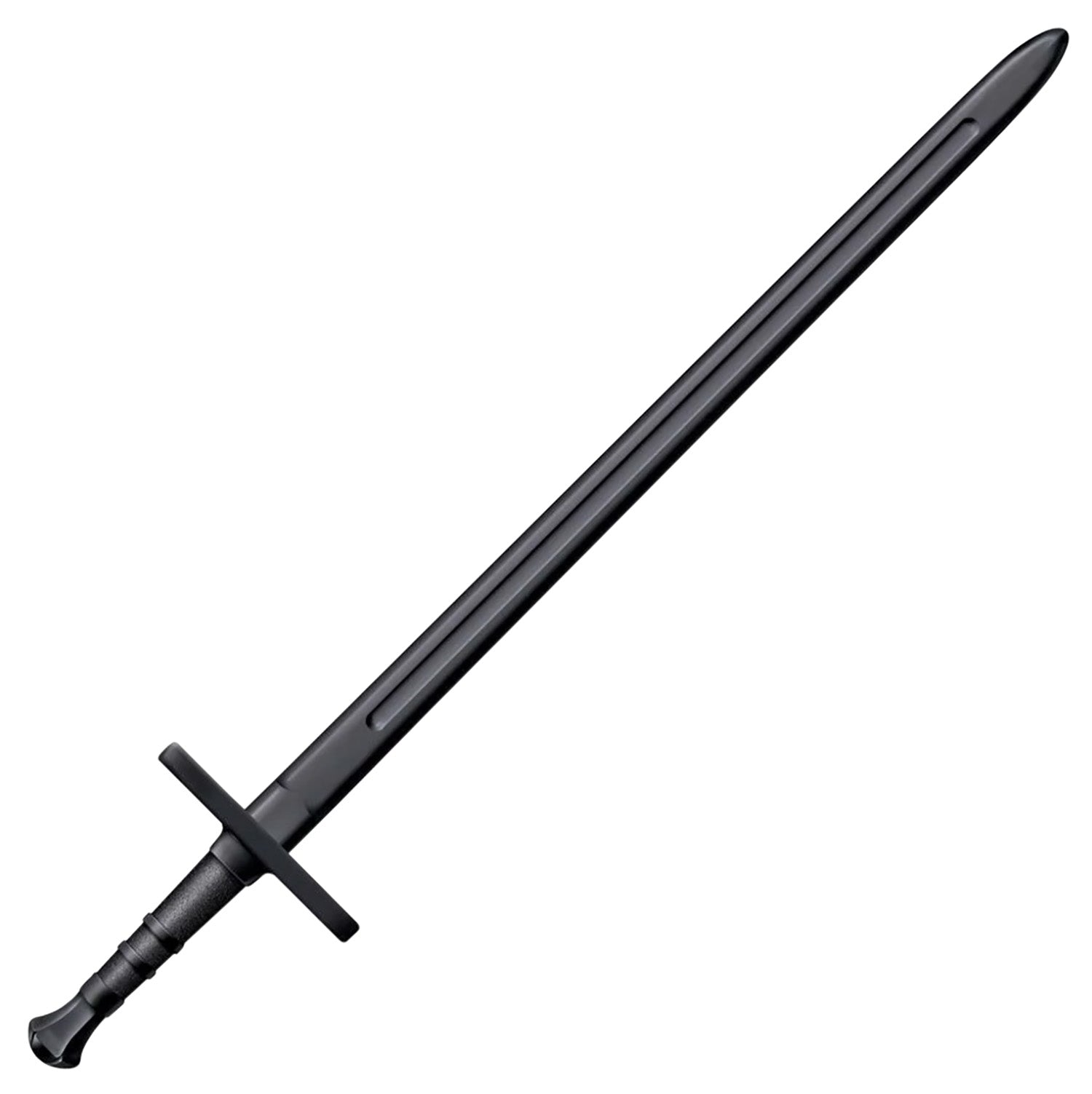 Cold Steel Hand and A Half Martial Arts Training Sword 34" Plain Black Polypropylene Synthetic Blade