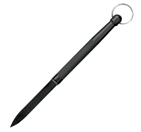 Cold Steel Delta Dart 3.38" Fixed Plain Defensive Spike Black Knurled Zy-Ex Handle Lanyard Ring